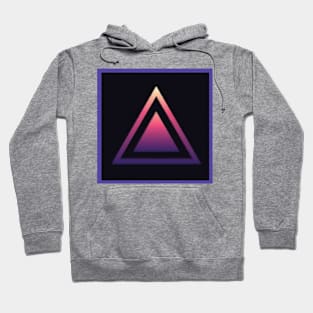 triangle within a triangle glow Hoodie